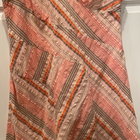 Fat Face Sear-sucker Striped Cotton Dress - Picture 2 of 6